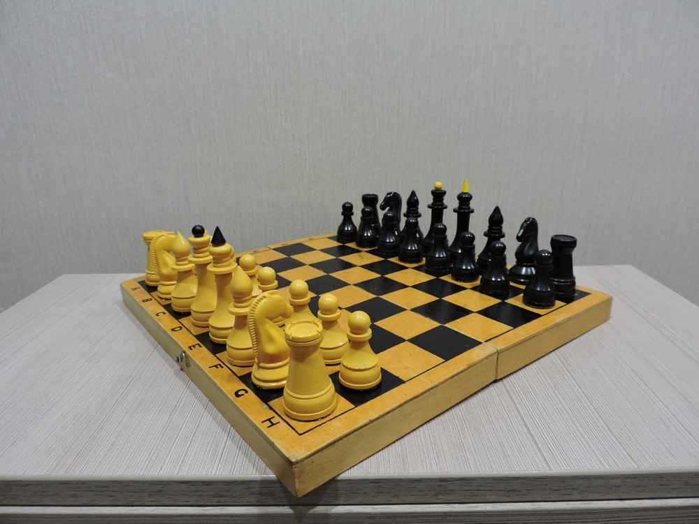 Rare Bakelite Vintage Chess Set Soviet USSR