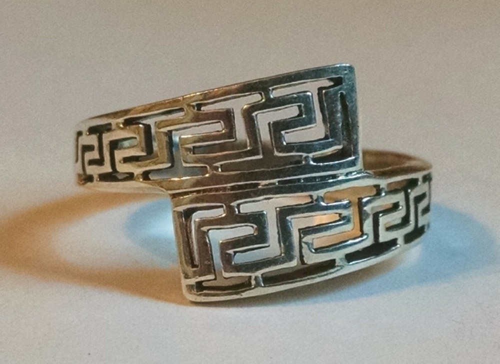 Sterling Silver Ring Greek Ring sizes 6, 7, 9