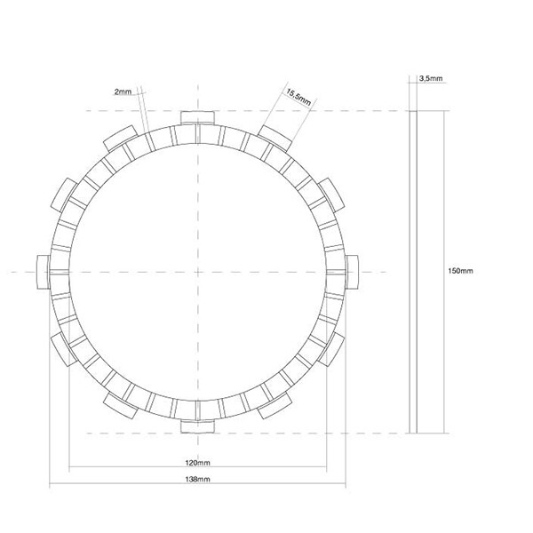 CLUTCH DISC TRIM FCC