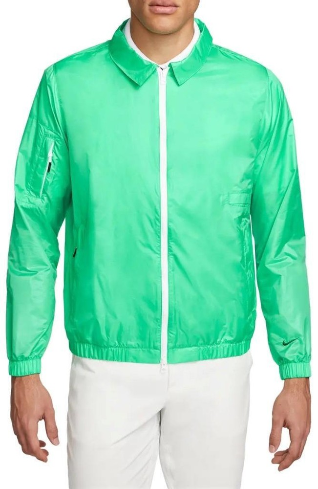 NIKE Unscripted Phoenix Water Repellent Golf Jacket in Spring Green Size L