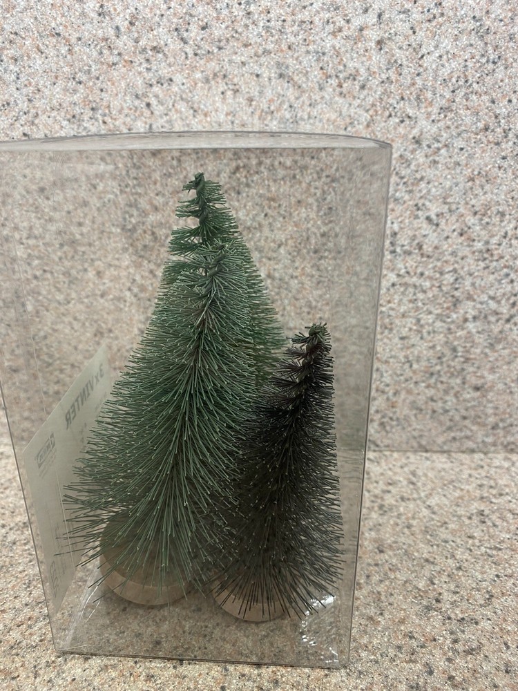 Ikea Vinter Christmas Tree Decor, 3 Mini Artificial Trees -Assorted Sizes