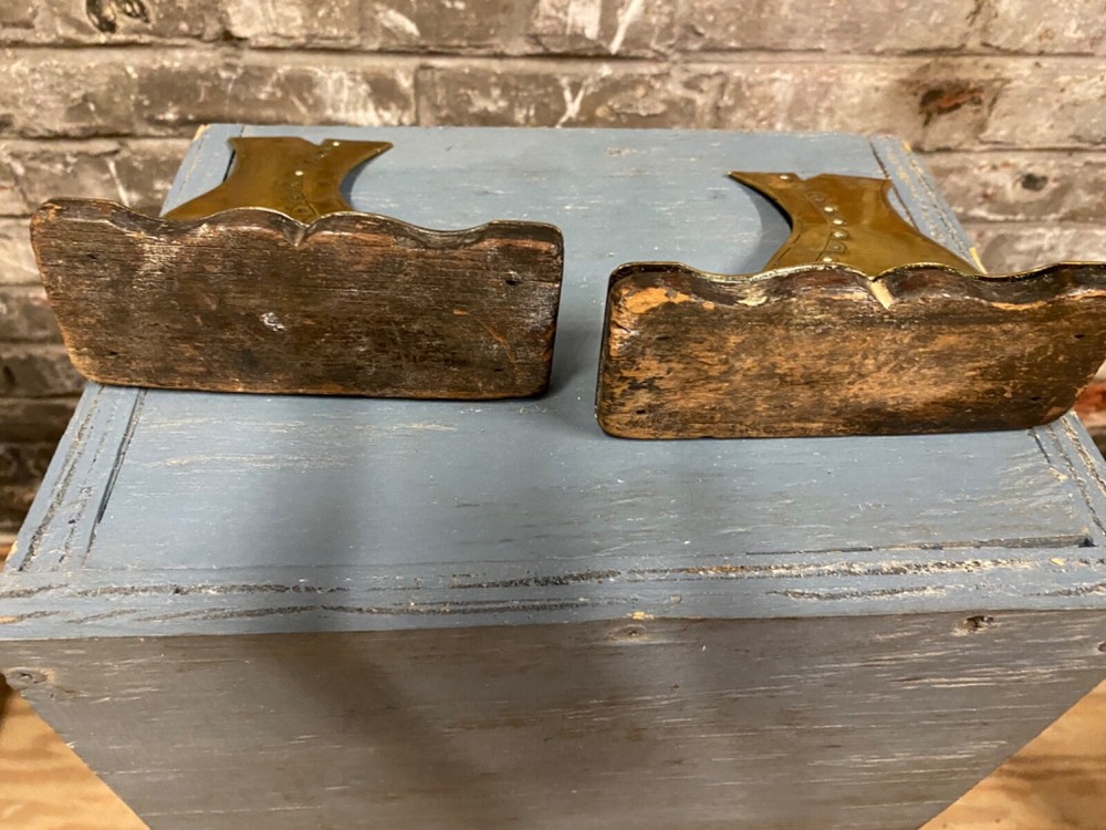 Vintage Brass Boot Bookends