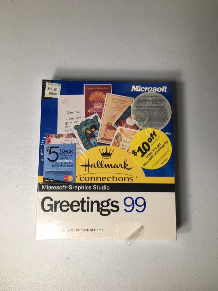 Microsoft Graphics Studio Greets 99 CD ROM