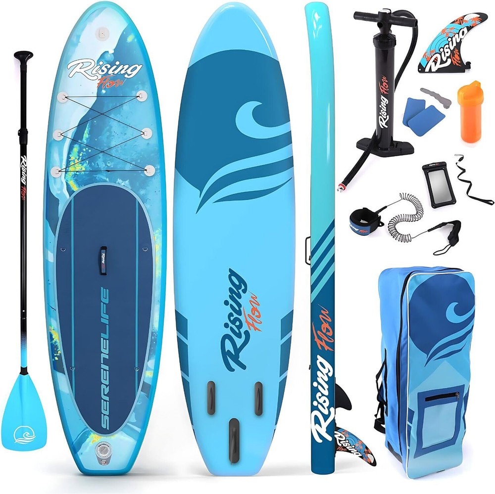 SereneLife Stand Up Paddle Board Light Blue