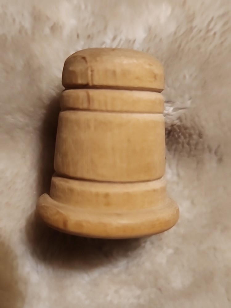 Wooden Hand Painted Thimble
