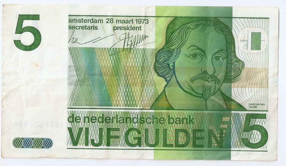 Netherlands 5  gulden 1973