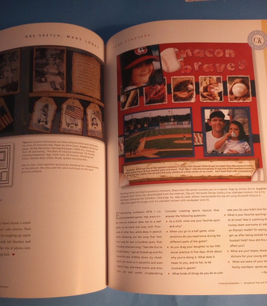 "Scrapbook Tips & Techniques" Paperback Craft Book