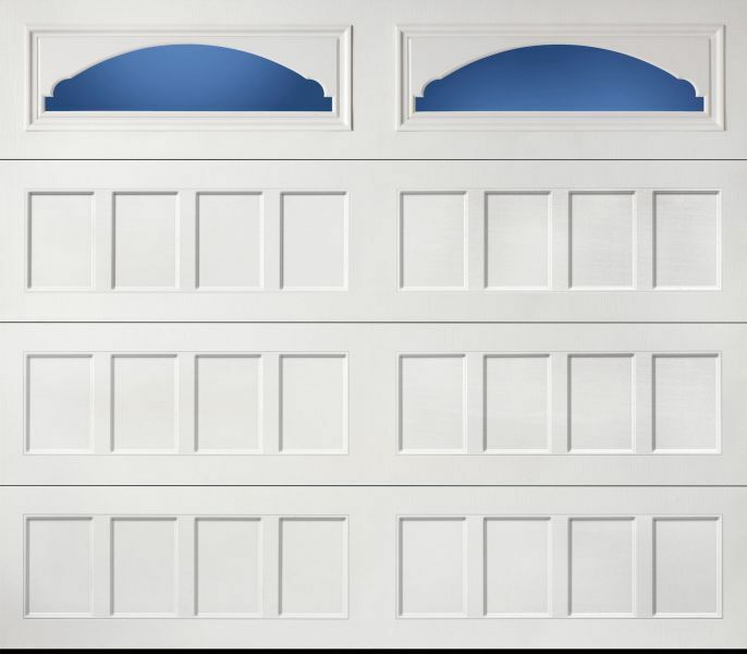 2 Amarr Cathedral Replacement Insert for Long Panel Amarr Garage Door White