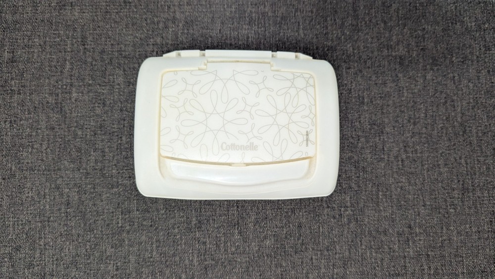 Cottonelle Wipes Dispenser Hard Container Refillable Tub EMPTY