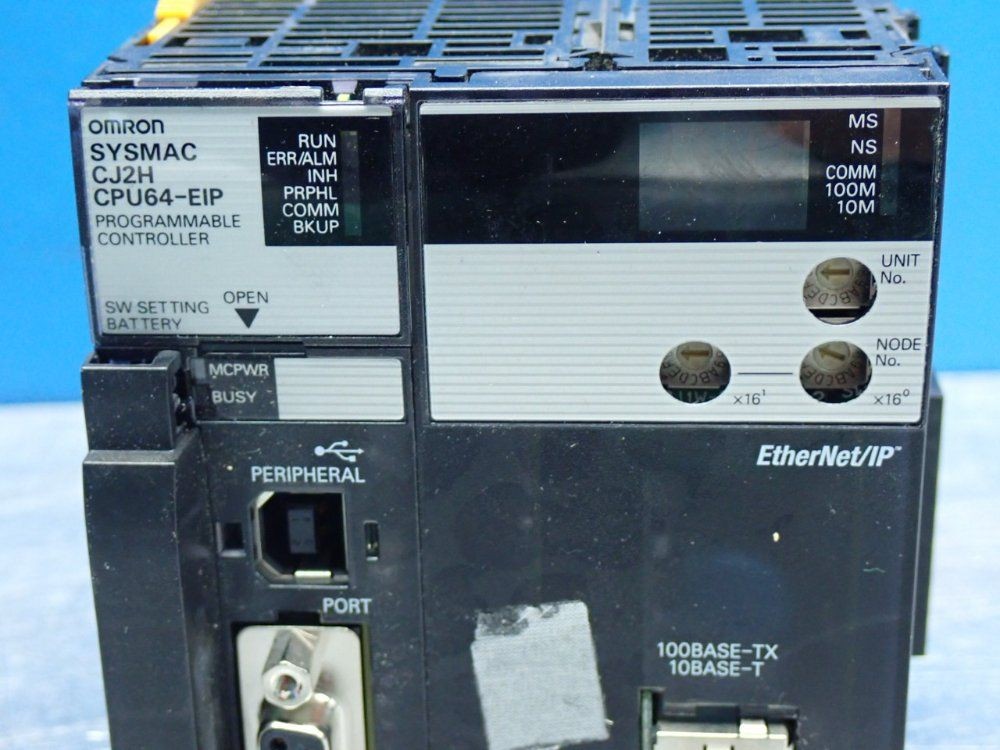 OMRON CJ2H-CPU64-EIP CJ-SERIES CPU MODULE UNIT 160K DATA MEMORY CAPACITY, 25