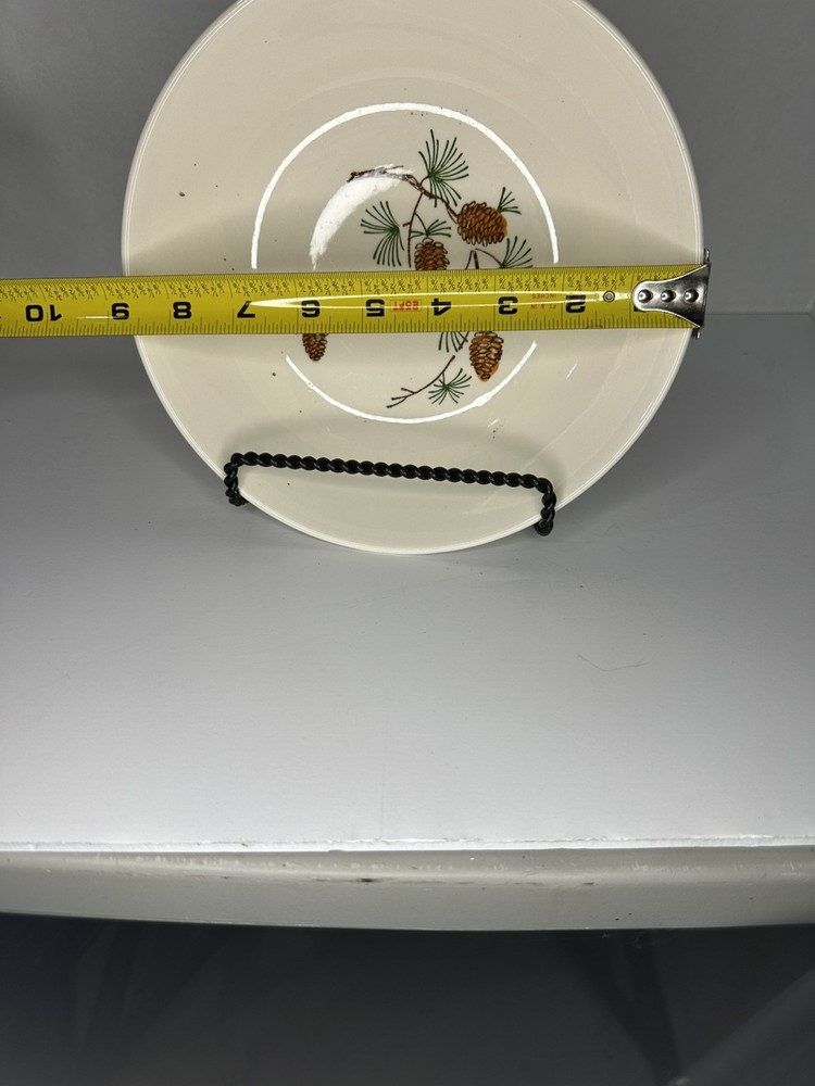 Handpainted Ovenproof Dinnerware Pinecone Bowl