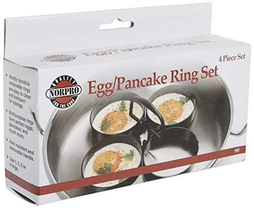 Norpro Nonstick Egg/Pancake Rings, 4 Piece Set