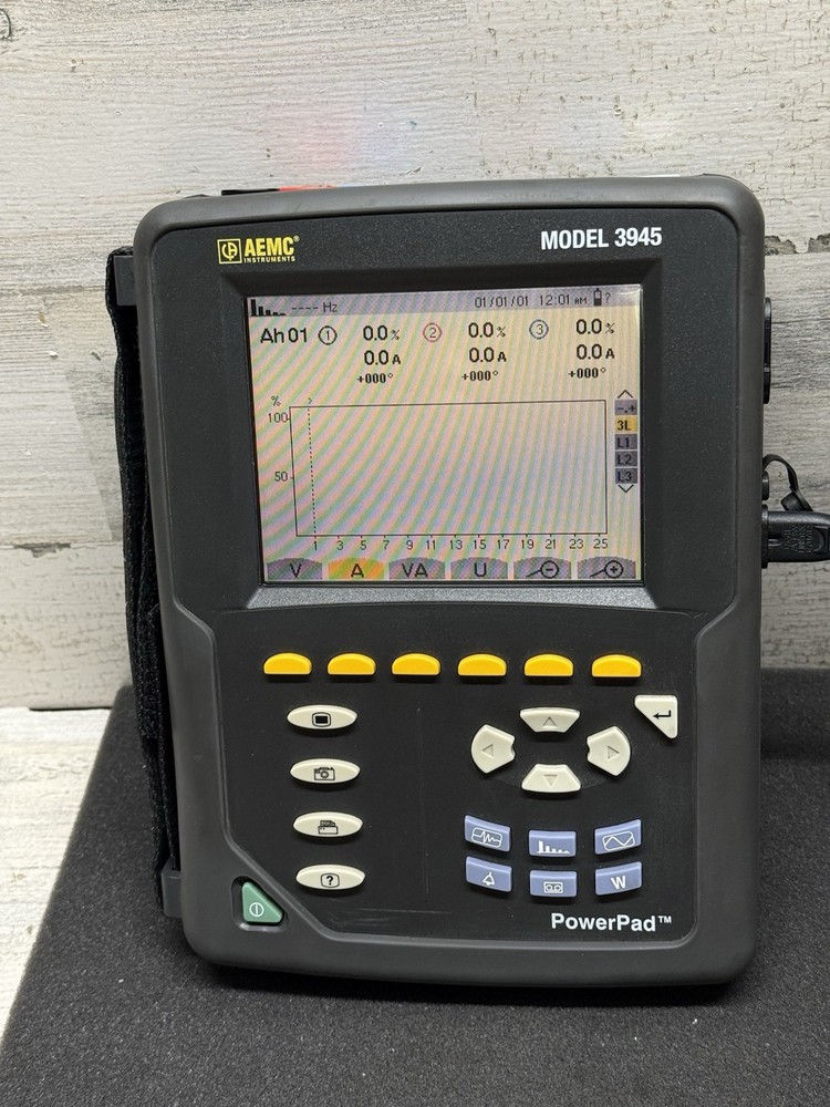 AEMC 3945-B POWERPAD 3-PHASE POWER QUALITY ANALYZER NICE