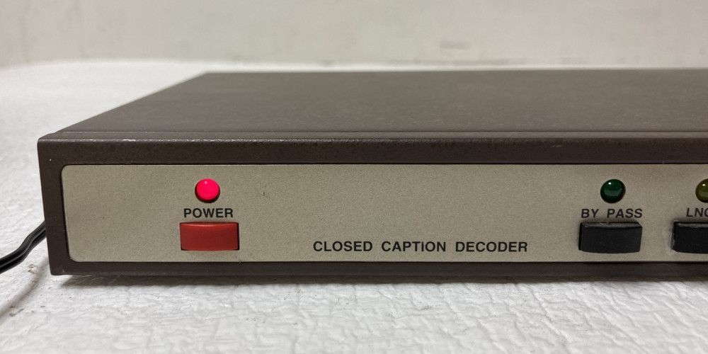 API CC-1101 Closed Caption Decoder No Power Supply