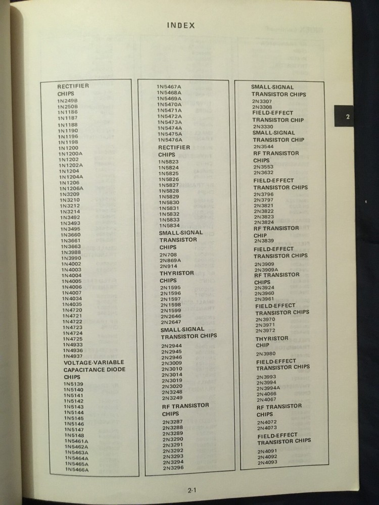 MOTOROLA Semiconductor CHIPS DATA BOOK 1973 First Edition