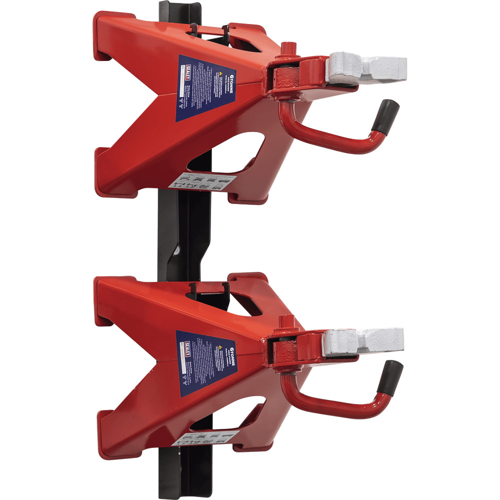 Sealey Axle Stand and Storage Rack Combo 6 Tonne Red