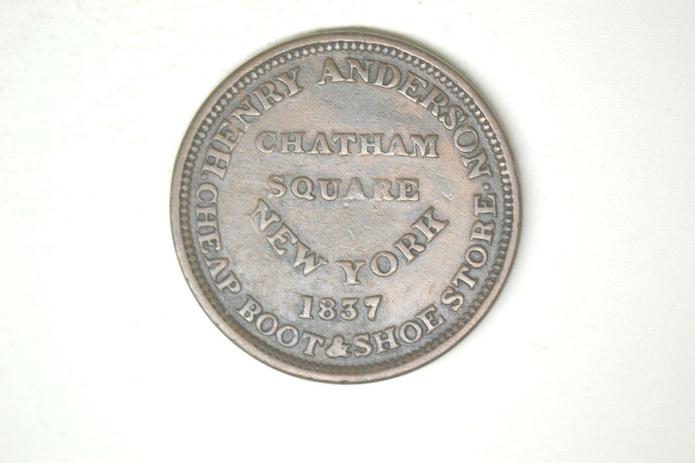 1837 Hard Times Token- Mammoth Boot- Nice EF.