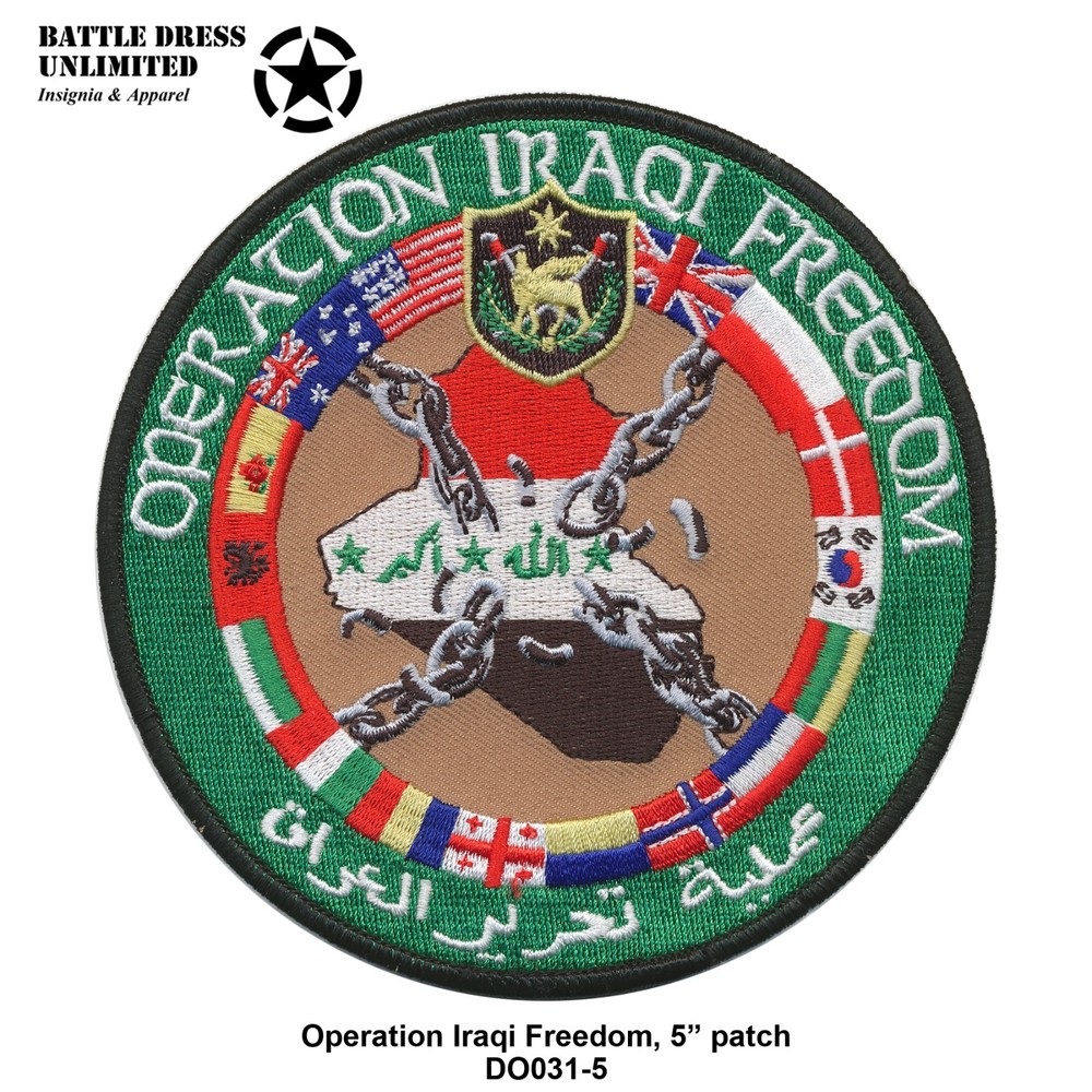 Patch: Operation Iraqi Freedom (OIF Army USMC Navy USAF)