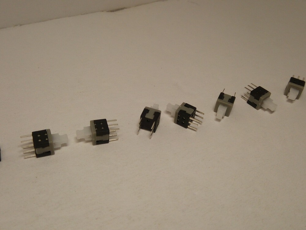 10X Pack Lot 5.8mm 6 Pins Mini Push Clicker Button Power Switch Self Locking PC