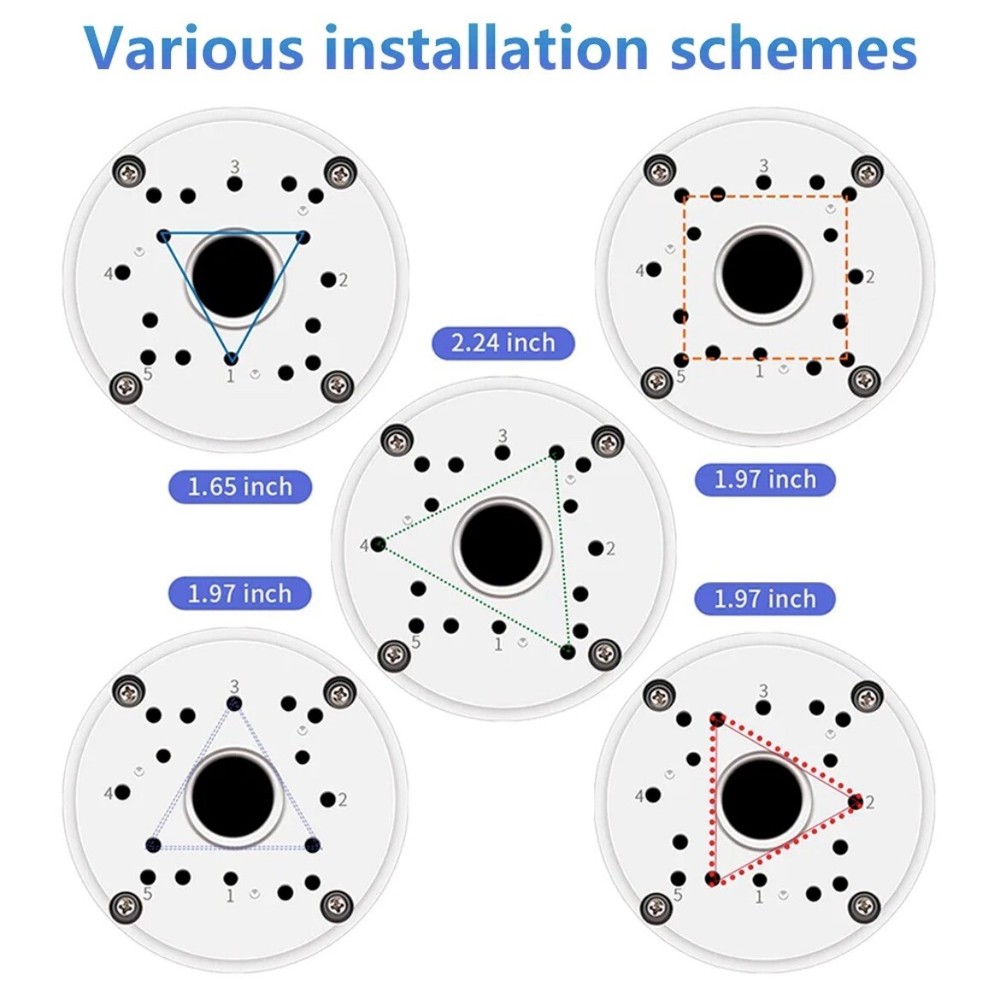 Camera Junction Box Mount Bracket for Security Cameras - 15 Pack