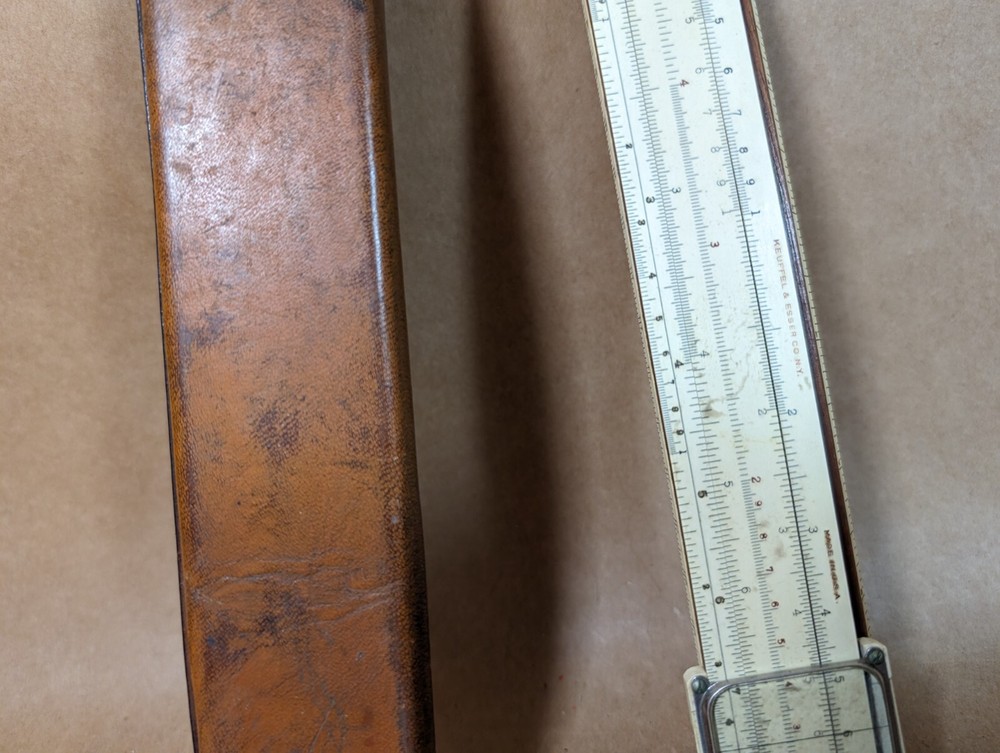 K&E Keuffel & Esser 4053 Log Log Duplex Decitrig Slide Rule w/ Case