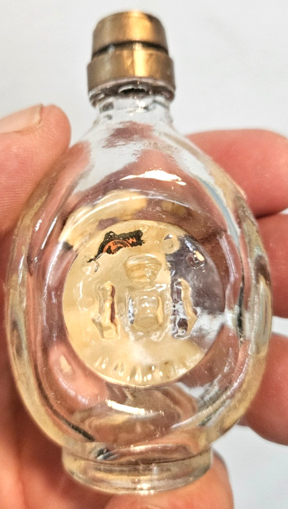 Vecchia Romagna Brandy Miniature Bottle Empty Glass