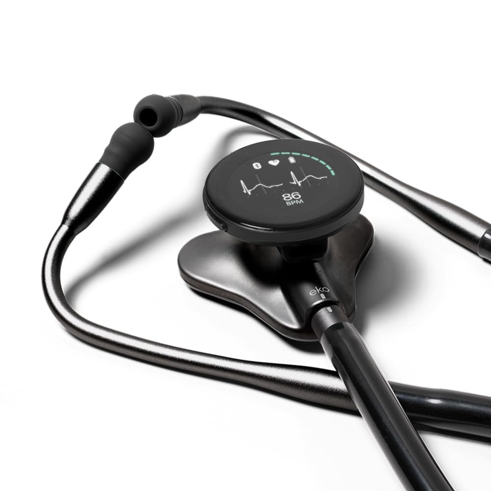 Eko CORE 500™ Digital Stethoscope — 40x Amplification, Active Matte Black