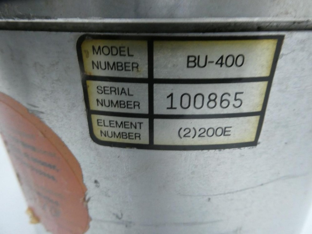 Servtek BU-400 200e Hydraulic Filter Assembly