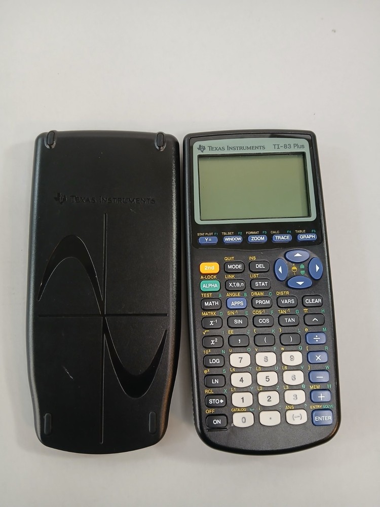Texas Instruments TI-83 Plus Graphing Calculator With Cover Working