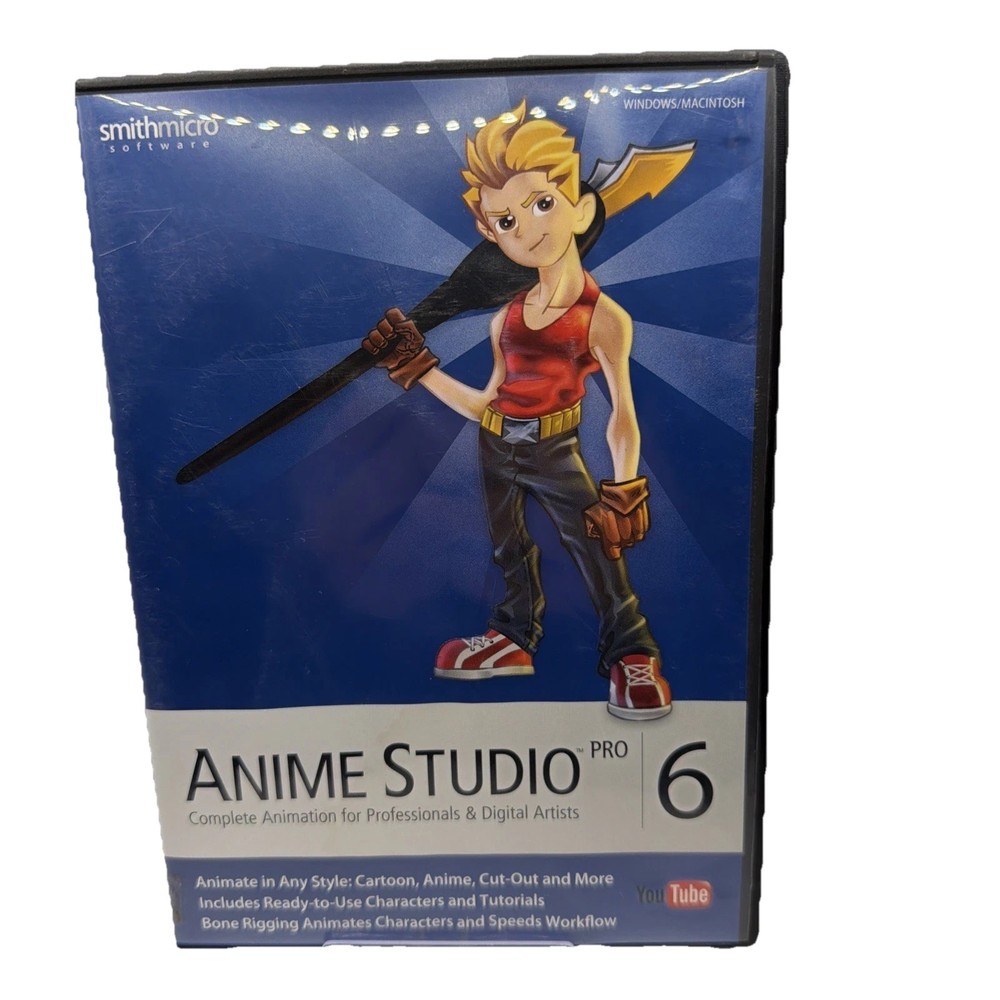 Smith Micro Anime Studio Pro 6 for PC, Mac - Used