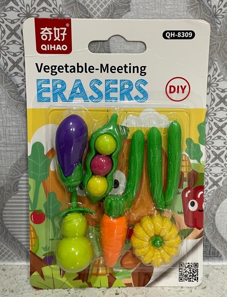 Cute vegetable eraser