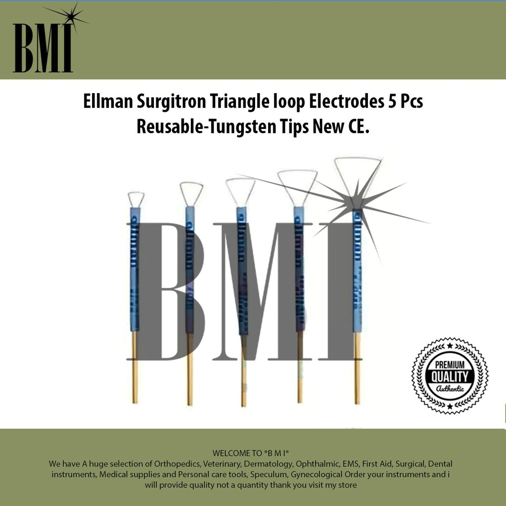 Ellman Surgitron Triangle loop Electrodes 5 Pcs Reusable-Tungsten Tips New CE.