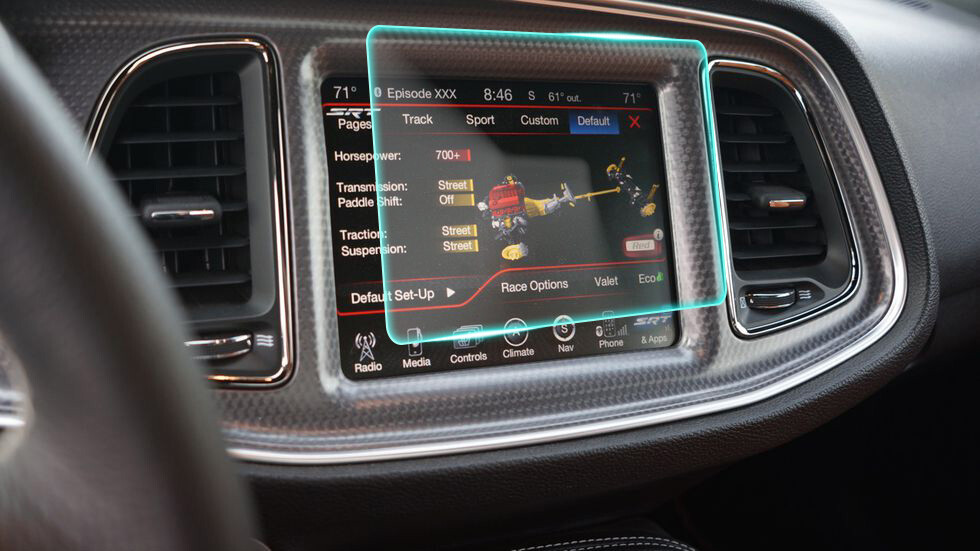 Crystal Clear Screen Protector for 2015 Dodge Challenger Vehicle Navigation