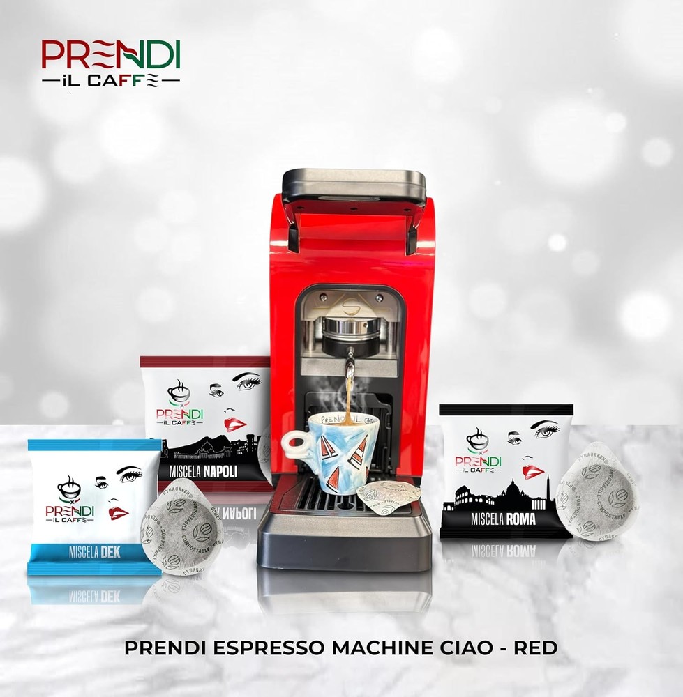 Espresso Pod Machine with 100 Free Capsules