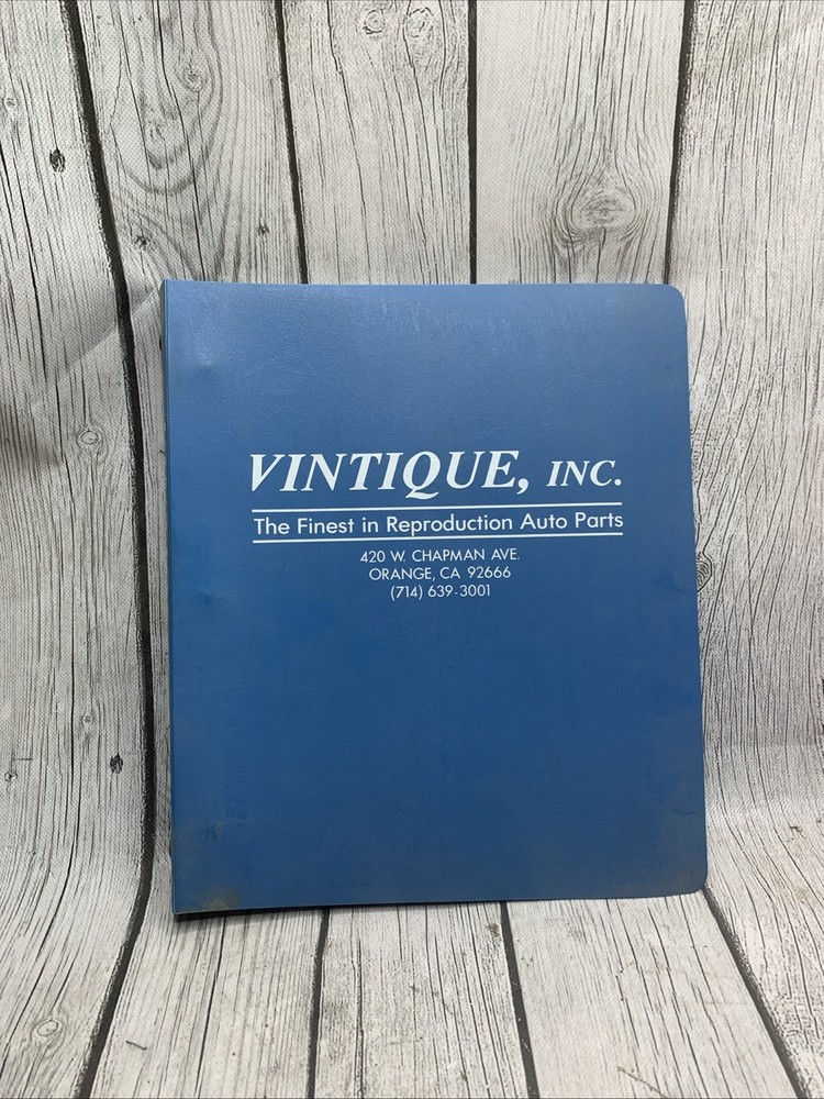 Vintique ‘87 Catalog Manual Binder