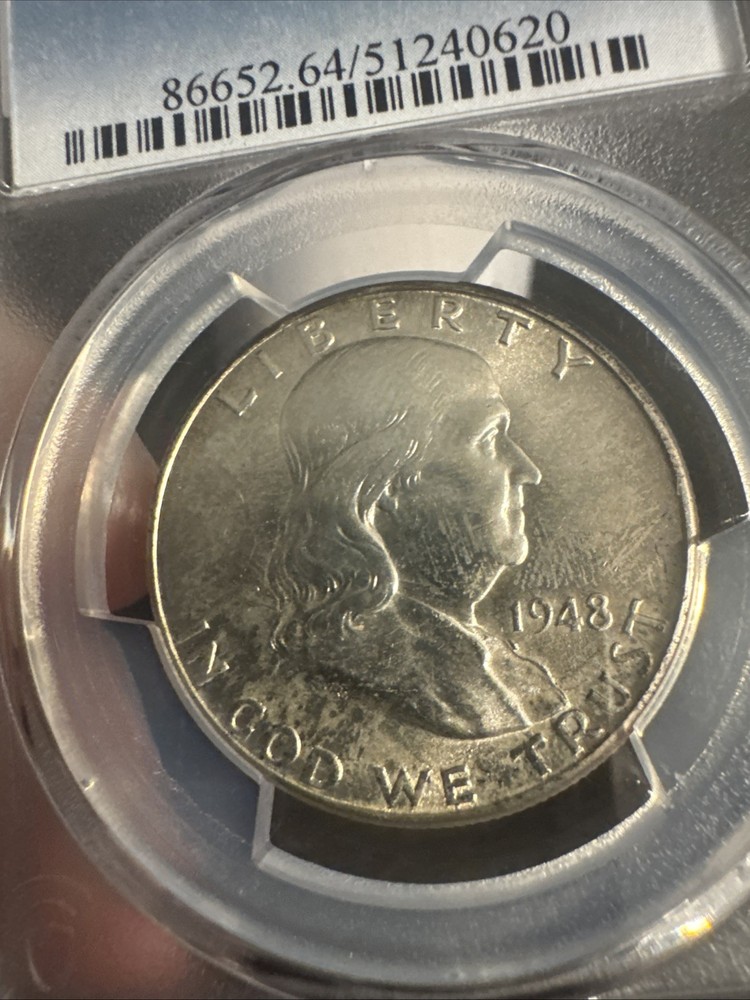 1948-D Franklin Half Dollar PCGS MS64FBL