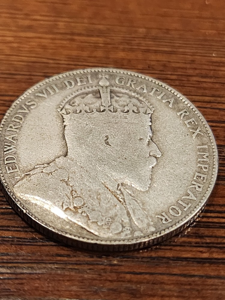 1906 Canada 50 Cents Silver Coin