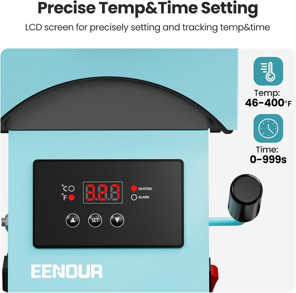 New - Hat Press Heat Transfer Machine for Caps Precise Temp & Auto Timer Control