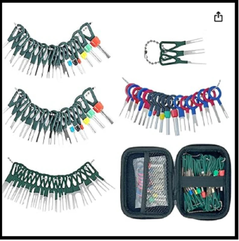 Terminal Removal Tool Kit, 77 Pieces Strong Durable Depinning Tool Electrical