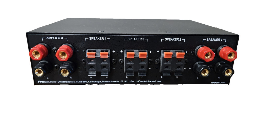 ProSolutions SBX4 4-Channel Speaker Selector 100W Max Per Channel