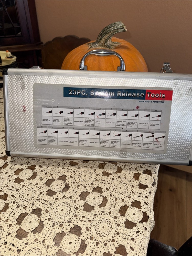 23 Piece System Release Tools Heavy Duty Tool Kit With Case EUC