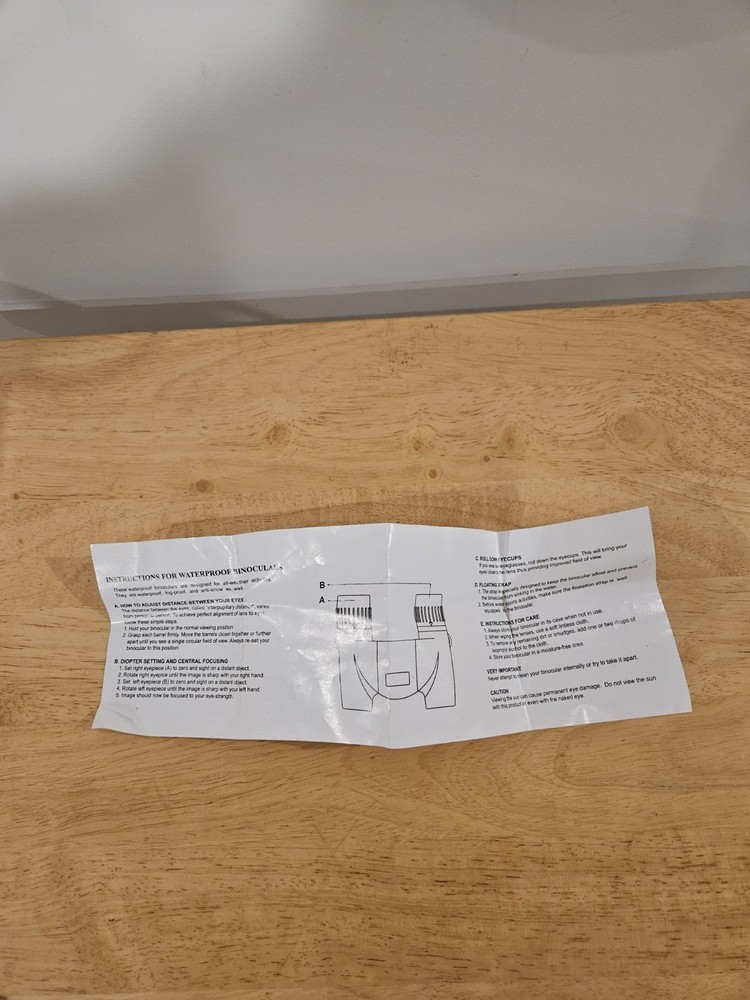 Compact Protocol 6x18 Fixed Focus Binoculars W/ Case