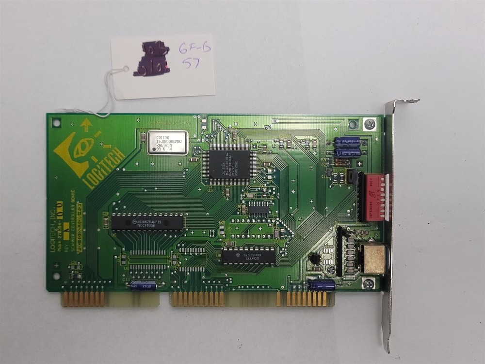 Logitech 270394-00 Scanner Controller Board , ISA , 16-Bit