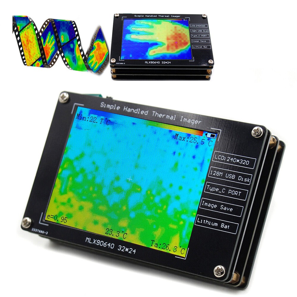 2.8" MLX90640 Thermal Imager Thermal Imaging Camera For Electronics Repairs
