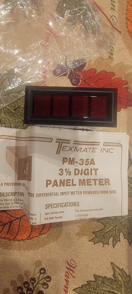 TEXMATE PM-35A PANEL METER