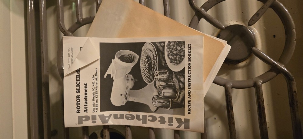 KitchenAid Rotor Slicer/Shredder 4 Cones Mixer Attachments