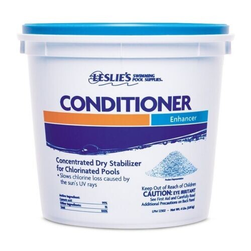 Leslie's Chlorine Stabilizer Water Conditioner Container 4 lbs