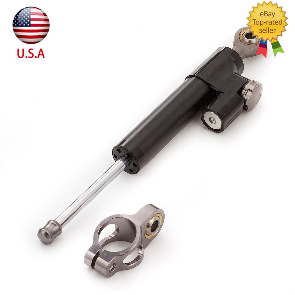 255mm CNC Shock Steering Damper Linear Stabilizer Reversed Safety Control Adjust