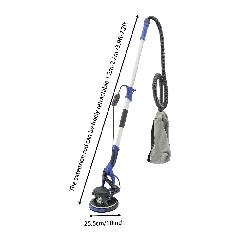 Electric Ceiling Wall Sander Variable Speed Drywall Sanding Machine 800-1800RPM