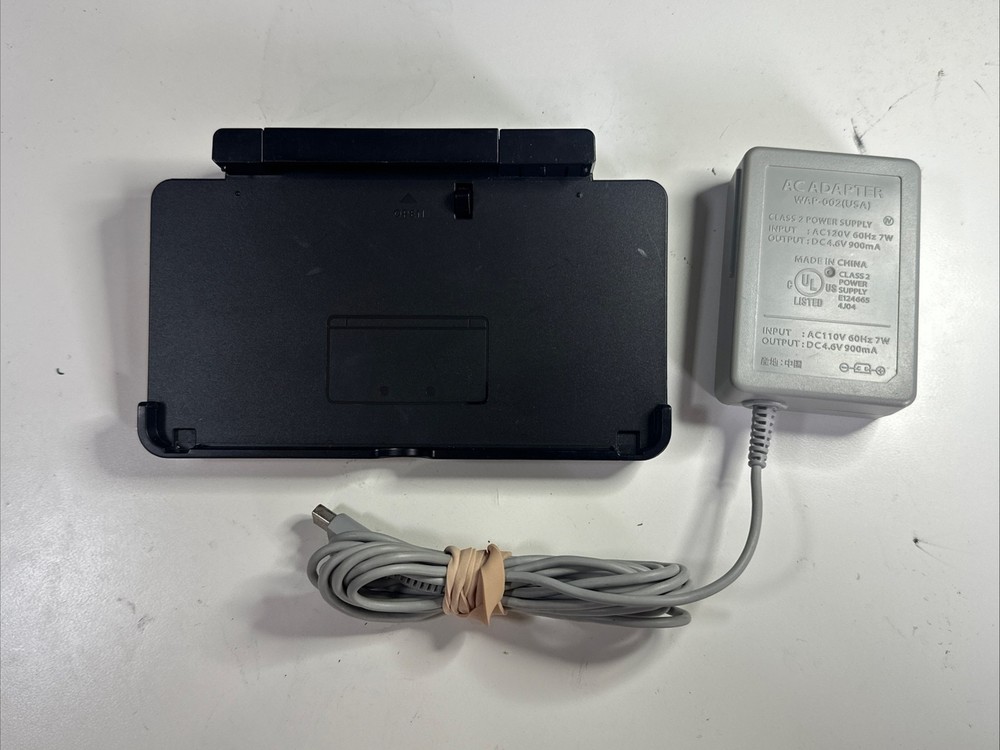 Original Nintendo 3DS Battery Charging Dock Cradle Base Black CTR-007 TESTED